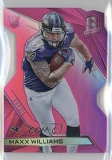 2015 Panini Spectra Rookies Neon Pink Prizm Die-Cut 5/5 Maxx Williams #132 1i7