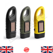 LED Torch Solar Power Hand Crank Flashlight Wind Up Super Bright Camping Light