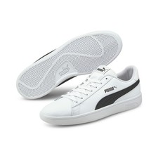 Puma Smash V2 L 36521501 Mens White Leather Lifestyle Sneakers Shoes 5