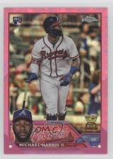 2023 Topps Chrome Logofractor Edition Pink Refractor /199 Michael Harris II g1k