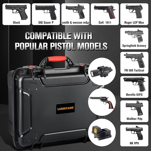 Custodia per pistola per pistole multiple - Tenere più pistole e caricatori, pretagliata - Foto 6 di 8