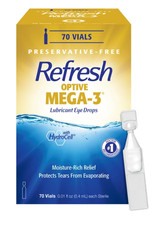 Refresh Optive MEGA-3 Preservative-Free Lubricating Eye Drop, 70 Vials