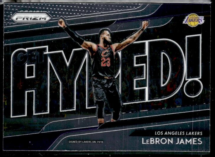 2018-19 Panini Prizm #4 LeBron James Get Hyped!