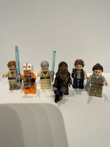 lego star wars minifigures Lot Of 6- Chewy, Han Solo, Luke Skywalker