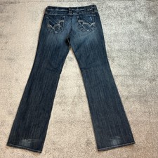 Big Star Maddie Jeans 31 XL Extra Long 34x34 Dark Wash Mid Rise USA MADE Women’s