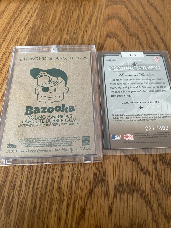 Thurman Munson Topps National Chicle Bazooka Back Game Worn Pants 81/99 - Image 2 of 3