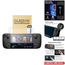 Screen Protector 9H Tempered Glass 2-Pack for Steam Deck OLED 7.4 Inch