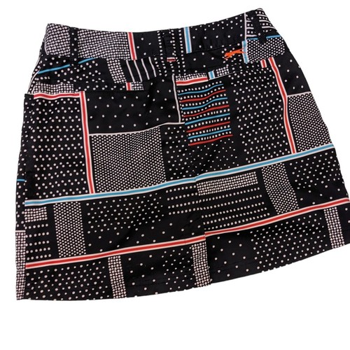 Slazenger Golf Shorts Womens 4 Skorts Activewear Geometric Belt Loop Athleisure - Picture 2 of 8