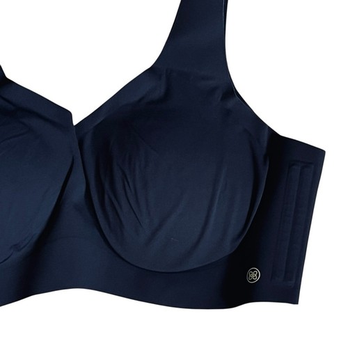 Honey Love Women’s Sz 1X Black Wireless V-Neck Bra Pullover Supportive Seamless - Picture 4 of 9