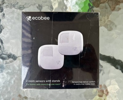 ecobee EB-RSE3PK2-01 Room Sensor with Stand, White - 2 Pack