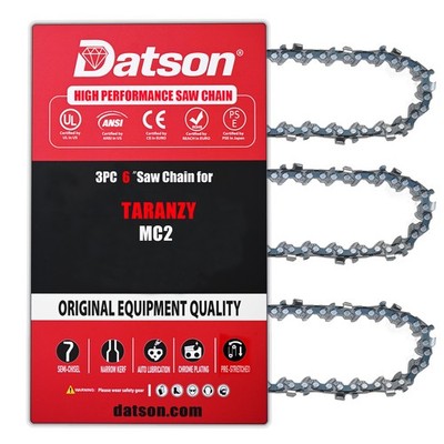 6'' Chainsaw Chain for TARANZY  MC2 chainsaw 1/4'' .043'' 37 DL 3PACK