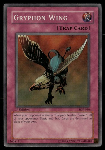 Gryphon Wing [1st Edition] SDP-050 YuGiOh Starter Deck: Pegasus card