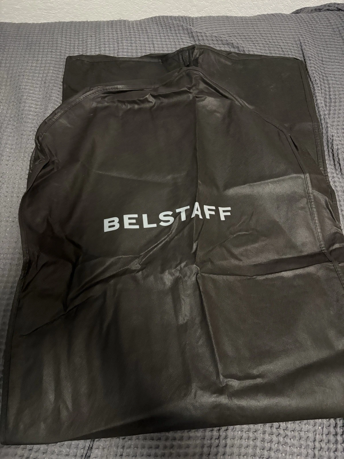 Belstaff Convoy Men’s Bomber Jacket L Black Cotton Twill Lined Zip/Button image 9