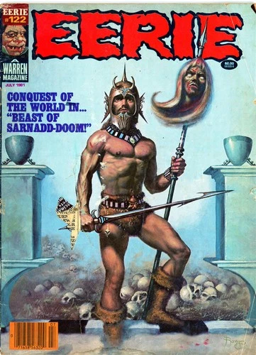 Warren Eerie #122 Romas Cruz Mayerik Fuente Horror Comic Magazine July 1981!