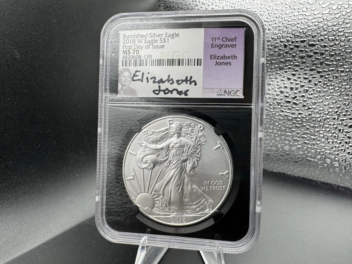 25+ American Eagle MS 70 Graded 2018 Silver Bullion Coins for sale