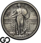 1917-S Standing Liberty Quarter Type 1 *Key Date* VF++