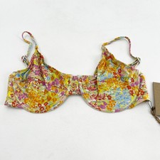 NWT Revolve x Stone Fox Swim Bikini Top XL Floral Underwire Swimsuit