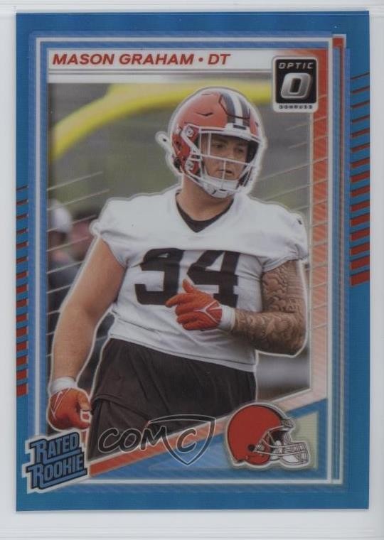 2025 Panini Donruss Optic Rated Rookie Aqua Prizm 297/349 Mason Graham #206 1th0
