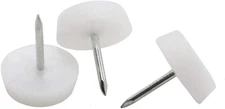 30 Pcs Furniture Feet Nail Nylon Chair Glides Sliders round Head 18 X 5 MM Chair