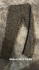 Leopard Cheetah Girls Joggers Pants 10/12