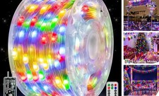 328 FT Outdoor Christmas Lights, IP67 Waterproof Twinkle 1000 LED Multicolor