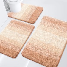 Arotive Bathroom Rugs Set 3 Piece, Extra Soft and Absorbent Bath Rugs, Machine W