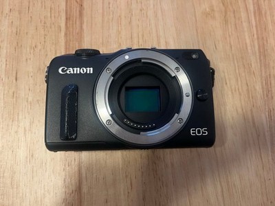 Canon EOS M2 Mirrorless Camera Body Black Used with Minor Wear and Issues