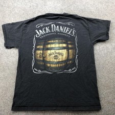 Vintage Jack Daniels Shirt Mens Medium Graphic Tennessee Whiskey Barrels 2007
