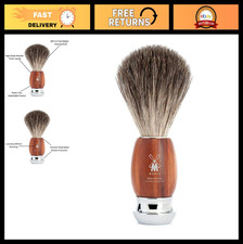 Luxury Plum Wood Pure Badger Shaving Brush - Men's Grooming, Rich Lather, Soft B