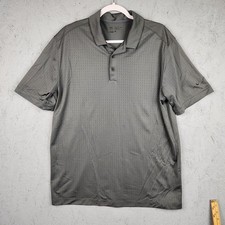 Nike Golf Tour Performance Polo Shirt Mens Large Gray Dri-FIT Lightweight Golf