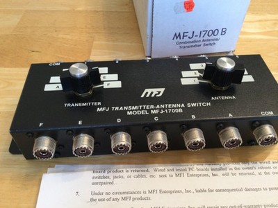 MFJ Transmitter Antenna Switch Model MFJ-1700B very nice condition