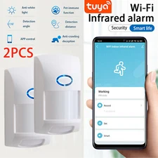 2xTUYA WiFi Infrared PIR Motion Detector Alert Home Security System Alexa US NEW