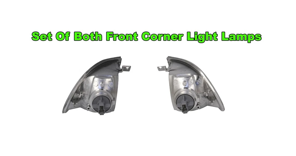 (Juego de 2) 91-95 Honda Civic EG Lámparas de luz de esquina blancas con porta bombillas TYC Foto 2 de 2