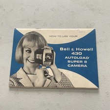 Vintage Bell Howell 430 Autoload Super 8 Camera Manual Instructions Retro EUC