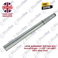 2MT Lathe Alignment Test-Bar MT2 Over All Length 11-1/8" ( 283mm ) SUPERIOR EN31
