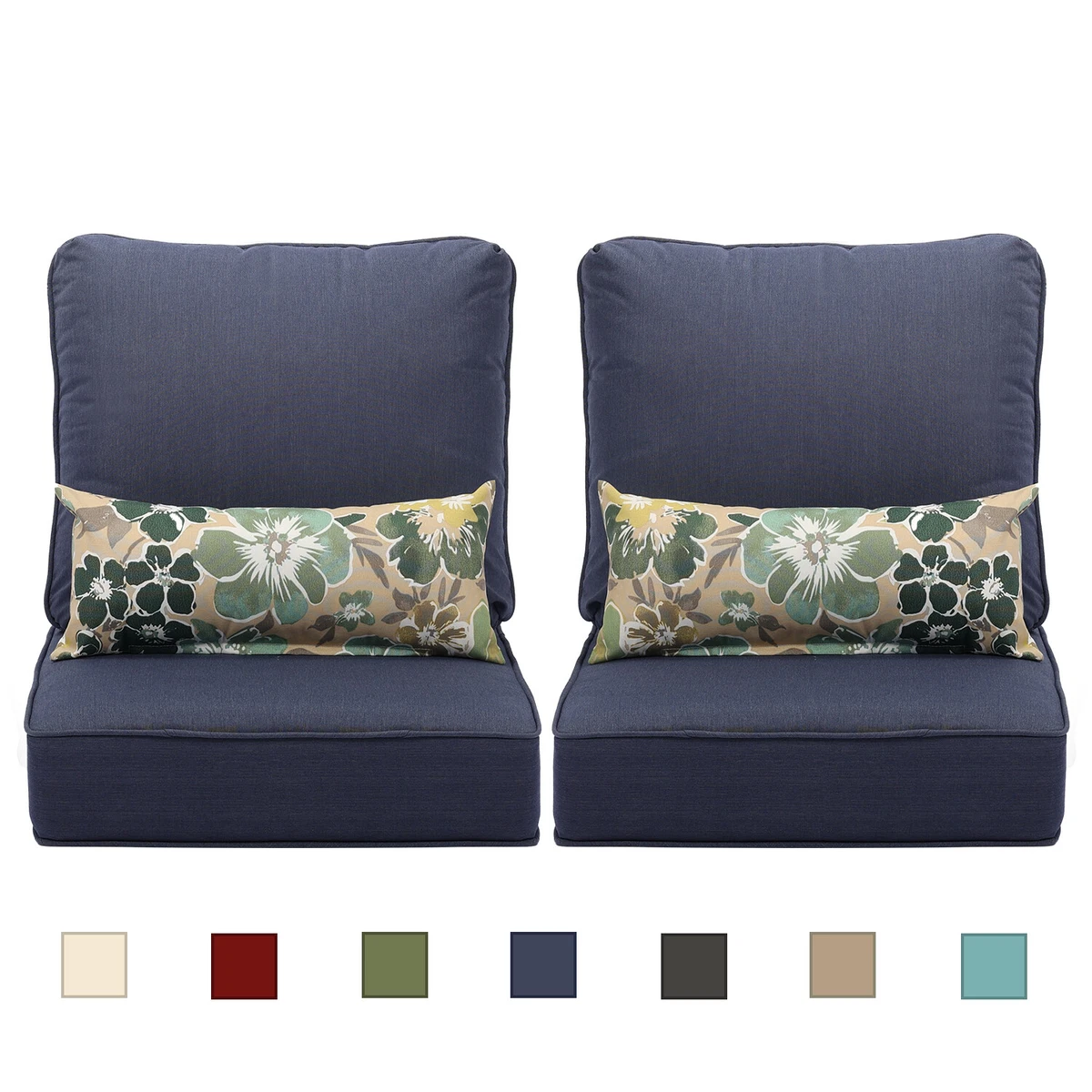 Aoodor 23 x 25.6 Outdoor Patio Furniture Dining Deep Chair