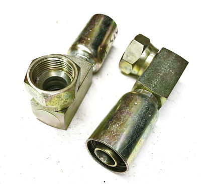 #ad Eaton Weatherhead 90 Degree Hose End 12U 564 Lot of 2 NOS $32.75