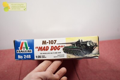 Italeri 248 M-107 U.S. Heavy Gun Mad Dog Model 1/35 (Package