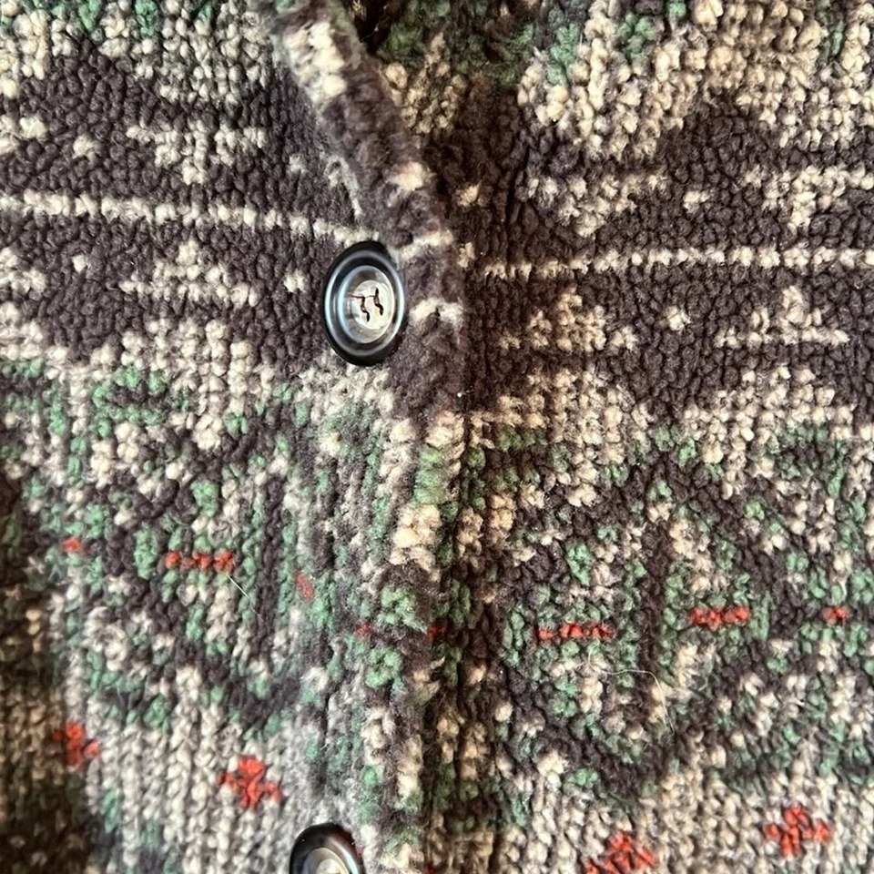 Chaqueta Sherpa True Grit con Costuras Tejidas en Ribete Botón Abajo Cheyenne Foto 4 de 4