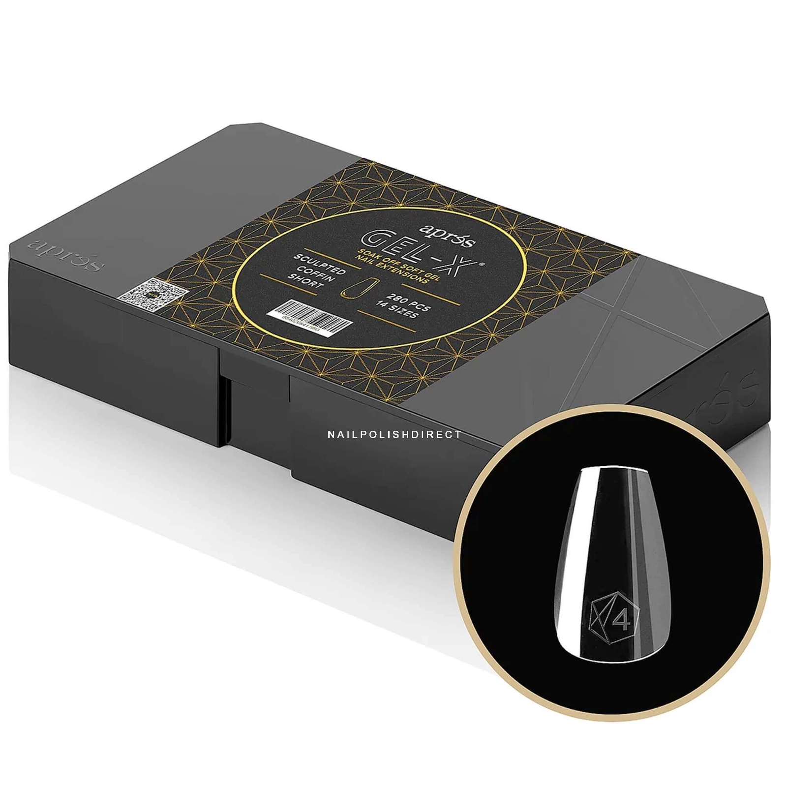 Aprés Gel-X Box Of Tips - Sculpted Short Coffin