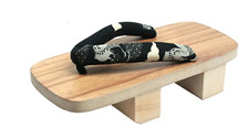 Japanese Traditional Sandal Geta 27cm YUKATA KIMONO Natual Wood 02