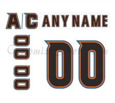 San Diego Gulls Customized Number Kit For 2015-2018 Home Uniform