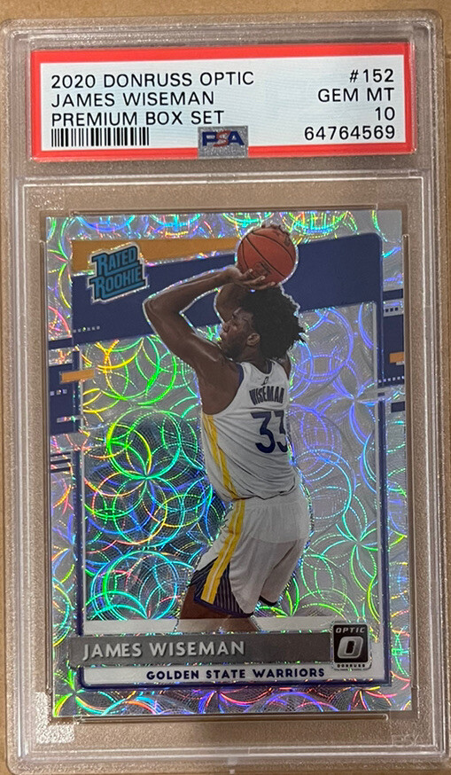 James Wiseman  2020 DONRUSS OPTIC PREMIUM BOX SET RATED ROOKIE /249 PSA 10 Gem