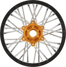 1/4 Pro-Spec Aluminum V2 Bead Rear Wheel Assembled Black/Gold Promoto-Mx PRO2837