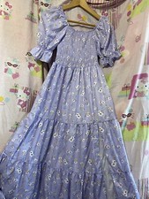 Floral Shirred Split Thigh Dress