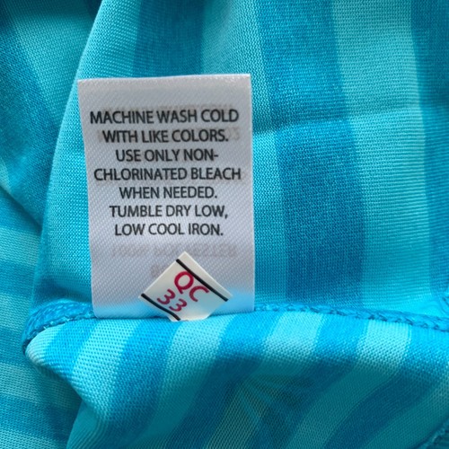 Marika Dry-Wik Size Small Shirt women's Blue Striped racer-back top NEW Z1 - Picture 10 of 11