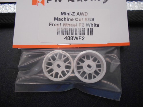 PN Racing Wheels 488WF2 Machine Cut BBS AWD White Mini Z Atomic GL Racing - Picture 2 of 2