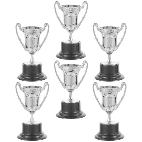 6 Stück Mini Pokal Ornamente Pokale Kunststoff Miniatur Dekoration - Bild 10 von 20
