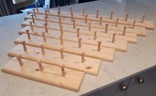 Shaker Peg Rail. Made In UK. Unfinished Choose Your Own Finish. Multiple Sizes