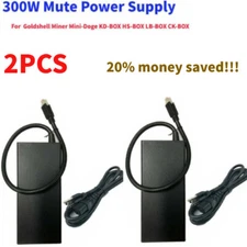 2Pack 300W Mute Power Supply for Goldshell Miner Mini-Doge KD-BOX HS-BOX CK-BOX@